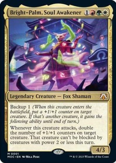 Bright Palm Soul Awakener Commander: March of the Machine Magic card