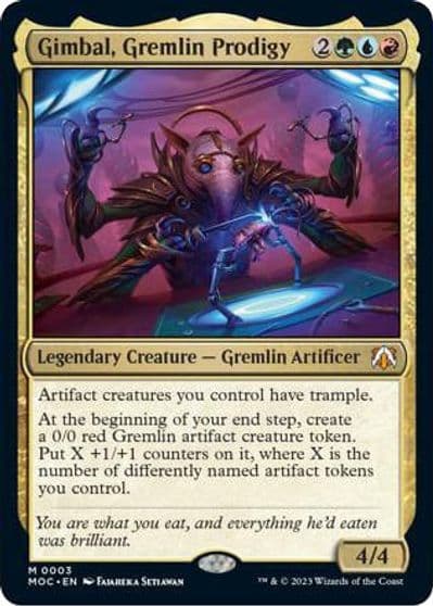 Gimbal Gremlin Prodigy Commander: March of the Machine Magic card