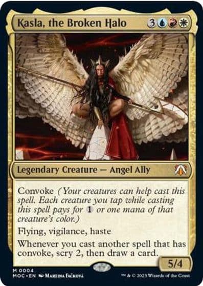 Kasla the Broken Halo Commander: March of the Machine Magic card