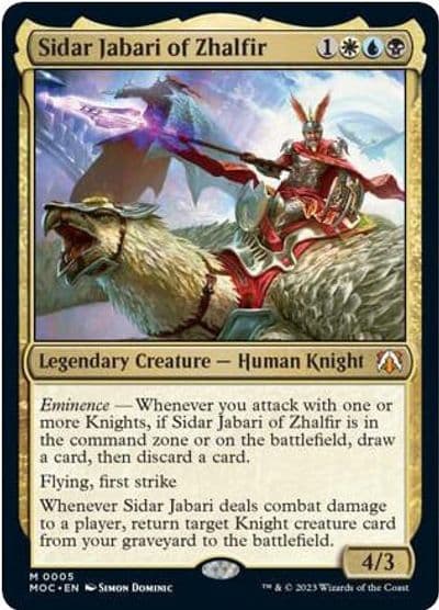 Sidar Jabari of Zhalfir Commander: March of the Machine Magic card