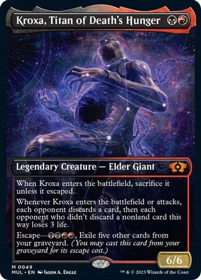 Kroxa Titan of Deaths Hunger March of the Machine: Multiverse Legends Magic card