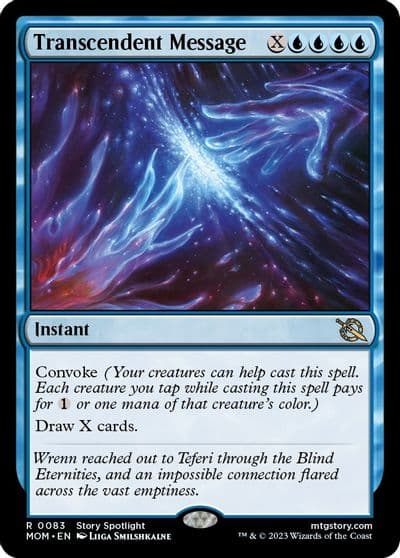 Transcendent Message March of the Machine Magic card