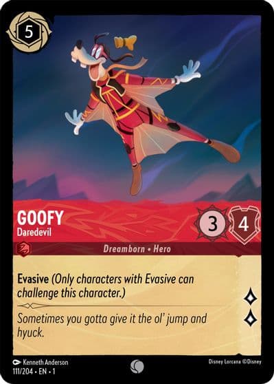 Goofy Daredevil The First Chapter Lorcana card