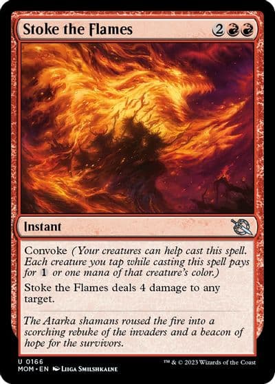 Stoke the Flames March of the Machine Magic card