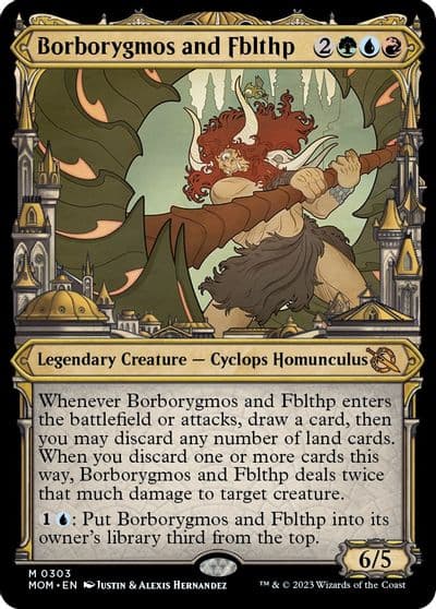 Borborygmos and Fblthp Showcase March of the Machine Magic card