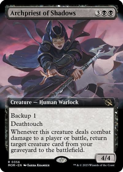 Archpriest of Shadows Extended Art March of the Machine Magic card