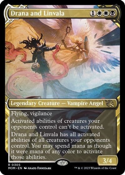 Drana and Linvala Showcase March of the Machine Magic card