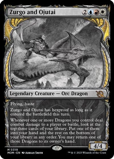 Zurgo and Ojutai Showcase March of the Machine Magic card