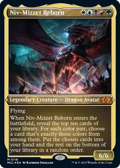 Niv Mizzet Reborn Foil Etched March of the Machine: Multiverse Legends Magic card