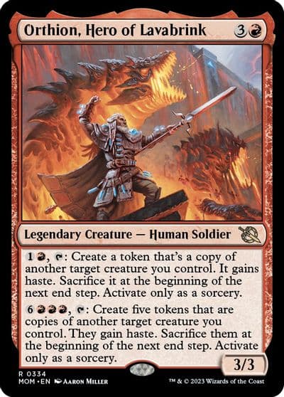 Orthion Hero of Lavabrink March of the Machine Magic card