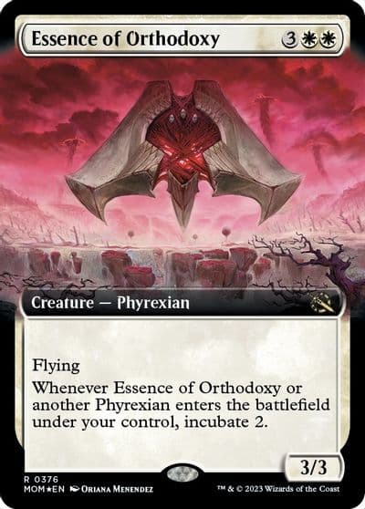 Essence of Orthodoxy Extended Art March of the Machine Magic card