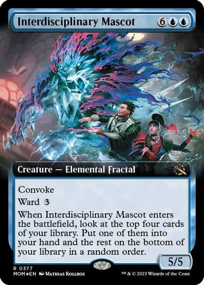 Interdisciplinary Mascot Extended Art March of the Machine Magic card