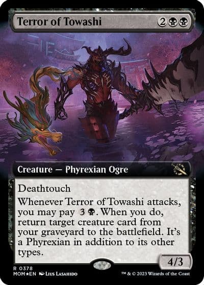 Terror of Towashi Extended Art March of the Machine Magic card