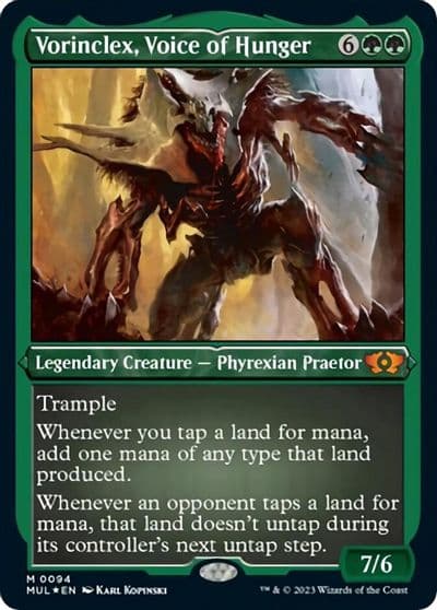 Vorinclex Voice of Hunger Foil Etched March of the Machine: Multiverse Legends Magic card