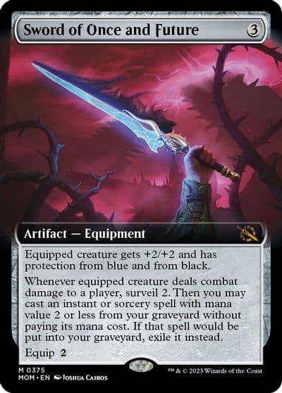 Sword of Once and Future Extended Art March of the Machine Magic card