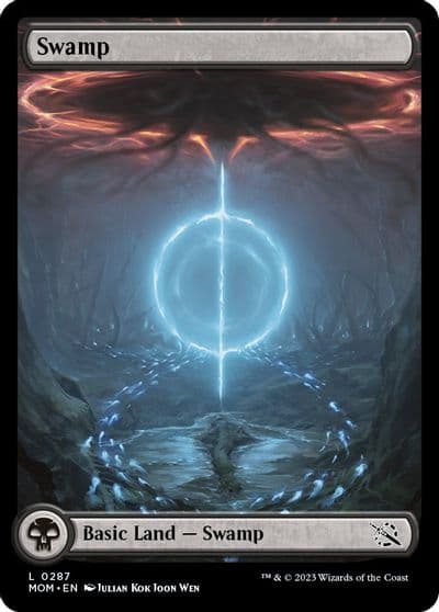 Swamp 0287 March of the Machine Magic card