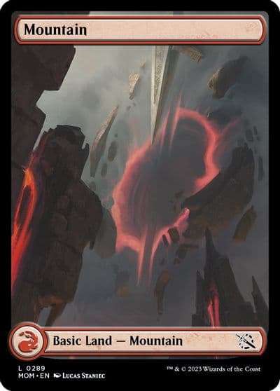 Mountain 0289 March of the Machine Magic card