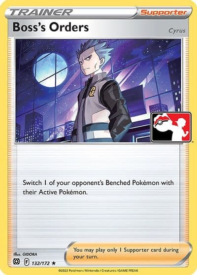 Boss's Orders [Cyrus] (dup) Prize Pack Series Cards Pokemon card