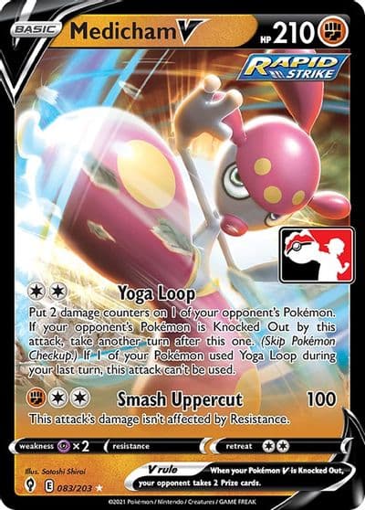 Medicham V Prize Pack Series Cards Pokemon card