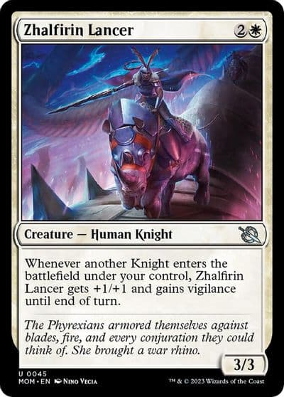 Zhalfirin Lancer March of the Machine Magic card