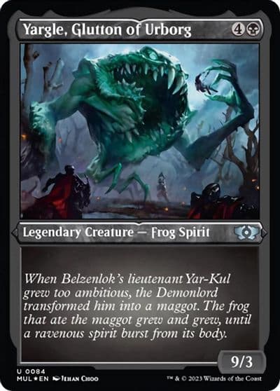 Yargle Glutton of Urborg Foil Etched March of the Machine: Multiverse Legends Magic card
