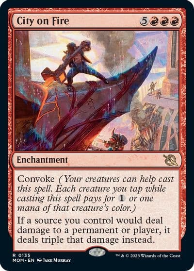 City on Fire March of the Machine Magic card