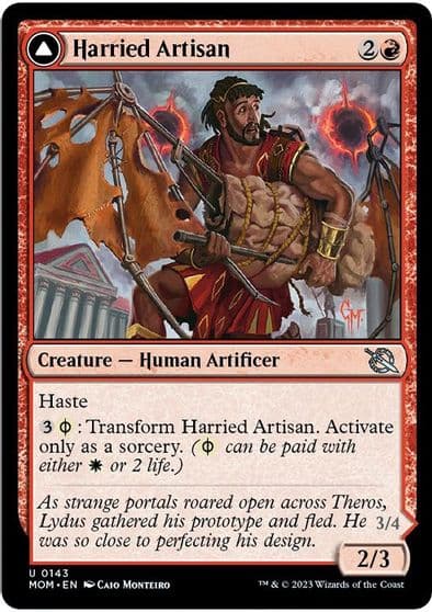 Harried Artisan March of the Machine Magic card