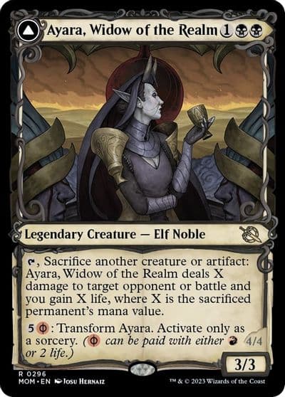 Ayara Widow of the Realm Showcase March of the Machine Magic card