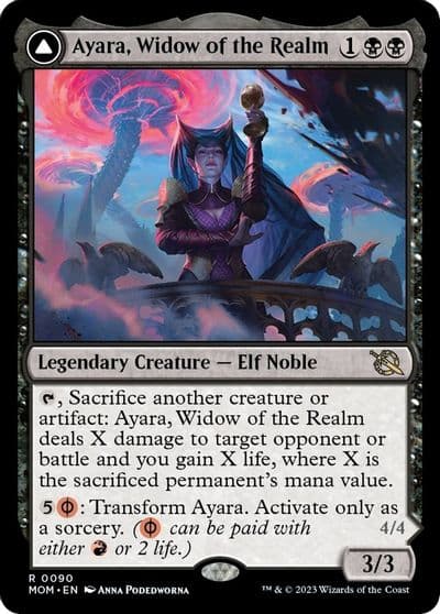 Ayara Widow of the Realm March of the Machine Magic card