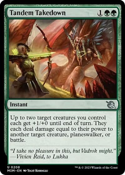 Tandem Takedown March of the Machine Magic card