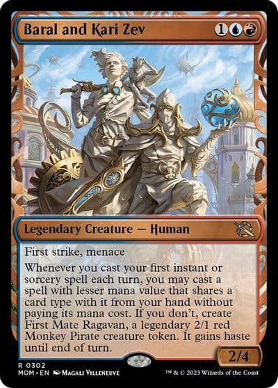Baral and Kari Zev Showcase March of the Machine Magic card