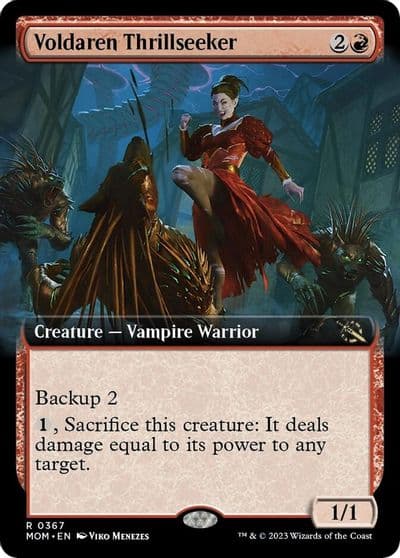 Voldaren Thrillseeker Extended Art March of the Machine Magic card
