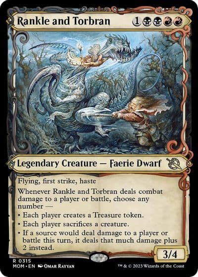 Rankle and Torbran Showcase March of the Machine Magic card