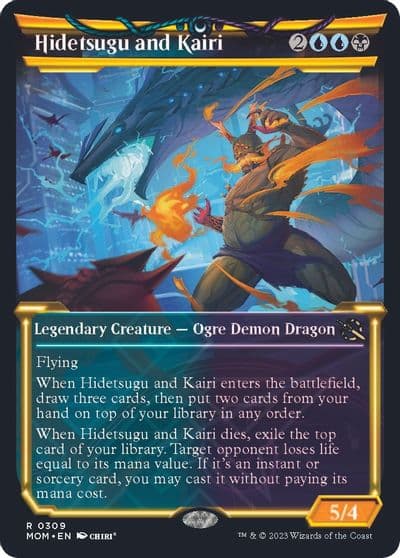 Hidetsugu and Kairi Showcase March of the Machine Magic card