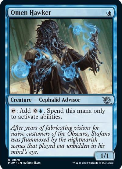 Omen Hawker March of the Machine Magic card