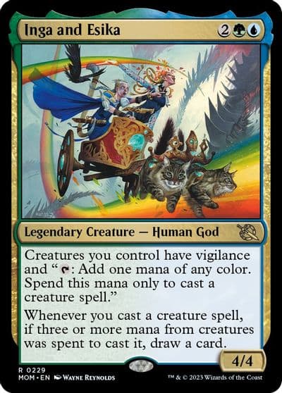 Inga and Esika March of the Machine Magic card