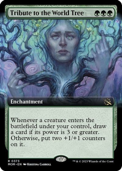 Tribute to the World Tree Extended Art March of the Machine Magic card