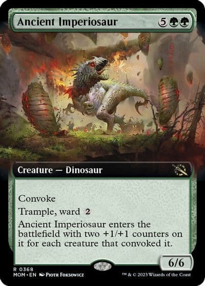 Ancient Imperiosaur Extended Art March of the Machine Magic card