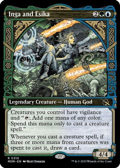Inga and Esika Showcase March of the Machine Magic card