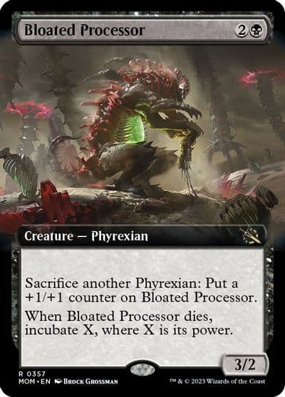 Bloated Processor Extended Art March of the Machine Magic card