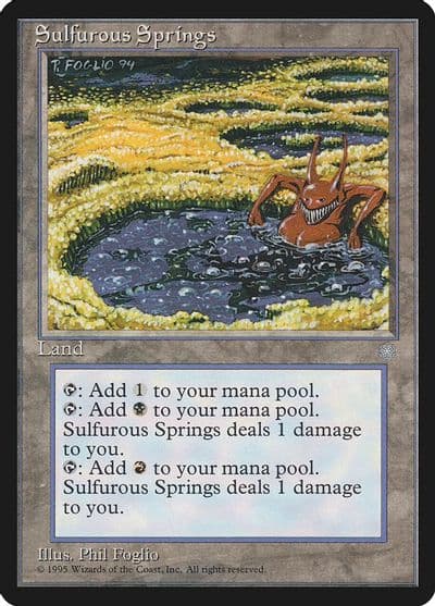 Sulfurous Springs Ice Age Magic card