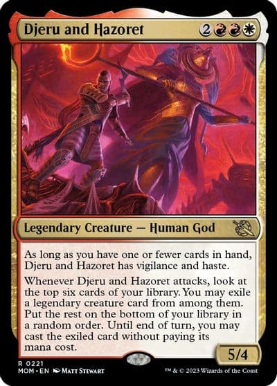 Djeru and Hazoret March of the Machine Magic card