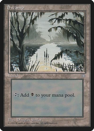 Swamp 353 Ice Age Magic card