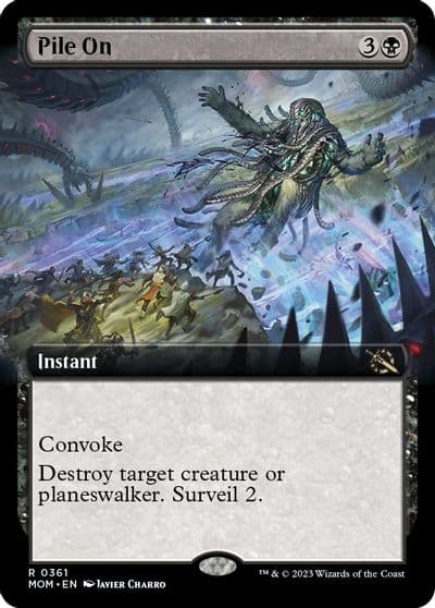 Pile On Extended Art March of the Machine Magic card