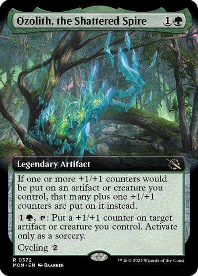 Ozolith the Shattered Spire Extended Art March of the Machine Magic card