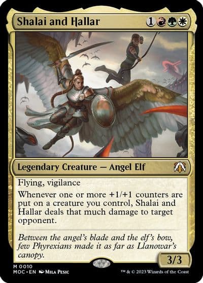 Shalai and Hallar Commander: March of the Machine Magic card