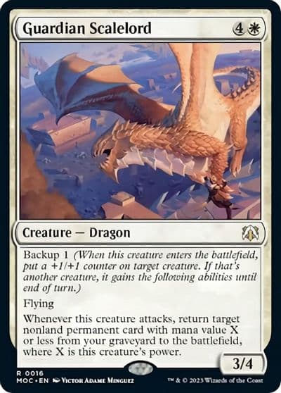 Guardian Scalelord Commander: March of the Machine Magic card