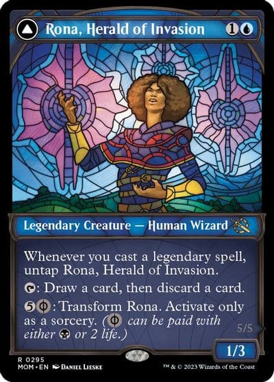 Rona Herald of Invasion Showcase March of the Machine Magic card