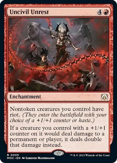 Uncivil Unrest Commander: March of the Machine Magic card