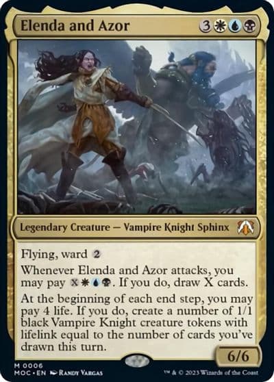 Elenda and Azor Commander: March of the Machine Magic card